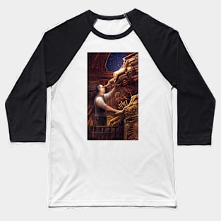 Steampunk Astronomer Baseball T-Shirt